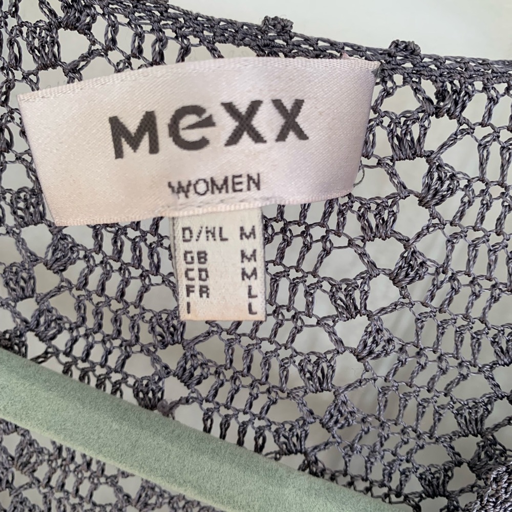 🍬3/20🍬Mexx Deep Gray-Purple V-Neck Women's Sweater
